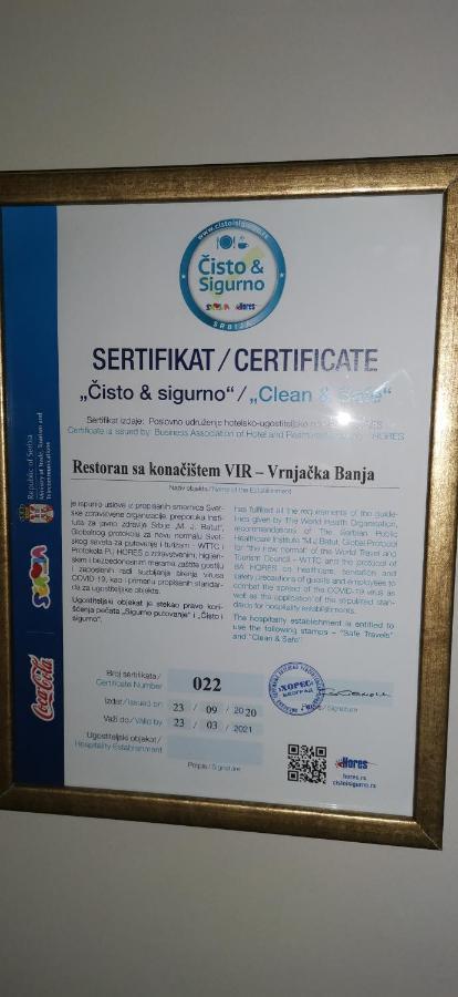 Garni Hotel Vir Vrnjačka Banja Extérieur photo